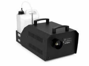 EUROSMOKE 2000 – 2070W мощност, DMX управление, LCD дисплей, PowerCON True1, 5L резервоар и дебит до 220 ml/min за сценични и театрални ефекти.“